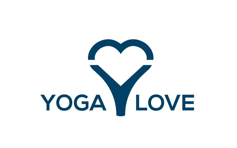 J'aime | Amour Yoga | Modèle de logo Premium Y Love | Modèle de logo d'amour de yoga moderne - Caractéristiques de l’image 2