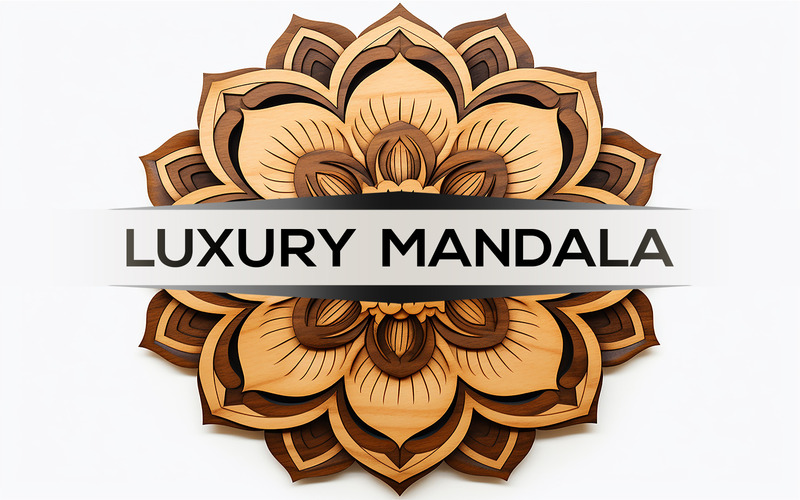 Design floreale in legno | mandala artistico in legno | disegno in legno - Caratteristiche Immagine 1