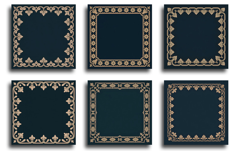 Luxury Ornament Frame Bundle with Elegant Borders for Premium, Vintage, and Modern Design Projects - Features Image 1
