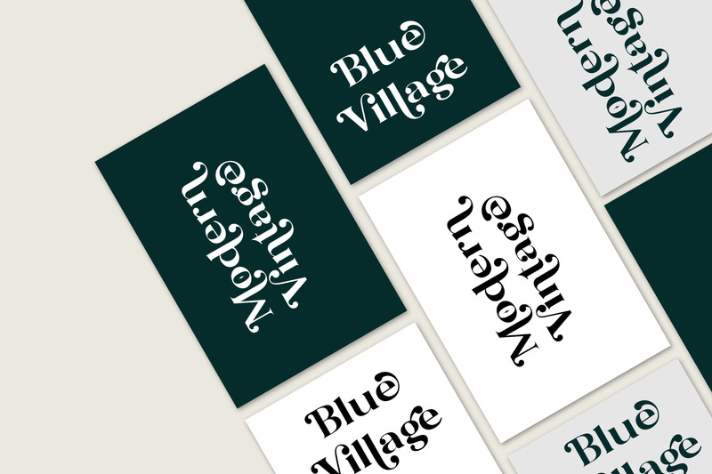 Blue Village – Modern / Vintage Serif Font - Features Image 2