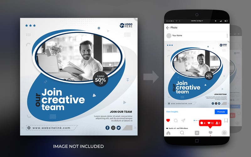 Digital Marketing Expert Agency Or Corporate Banner Post Graphic Design Template - Features Image 2