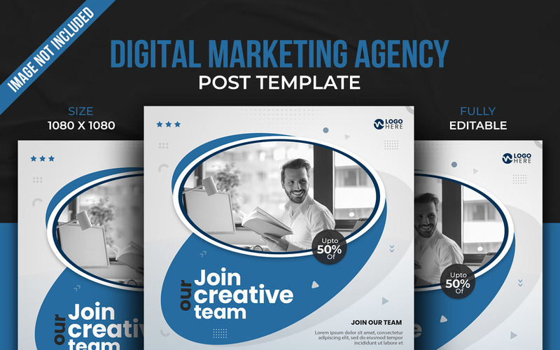 Digital Marketing Expert Agency Or Corporate Banner Post Graphic Design Template - Features Image 3