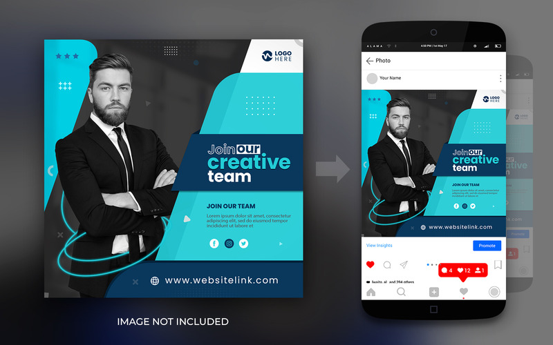 Digital Marketing Expert Agency And Corporate Post Graphic Design Template - Features Image 2