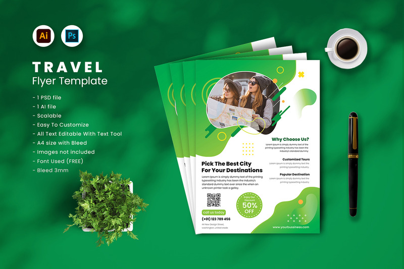 Travel flyer Template vol-14 - Features Image 1