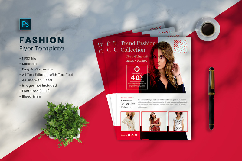 Modèle de Flyer de mode vol.02 - Caractéristiques de l’image 1