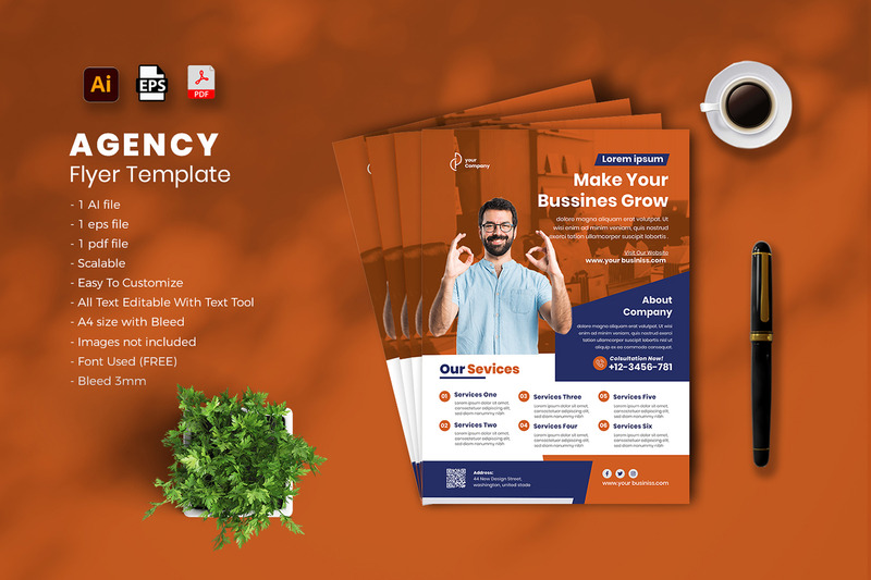 Agency flyer Template vol-06 - Features Image 1
