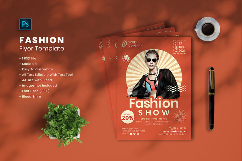 Modèle de Flyer de mode vol.08 - Caractéristiques de l’image 1