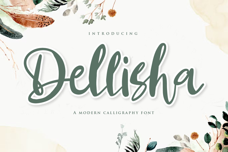 Dellisha — czcionki pisma odręcznego - Obraz funkcji 1