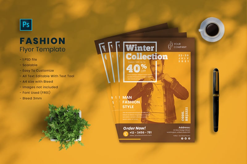 Modèle de Flyer de mode vol.05 - Caractéristiques de l’image 1
