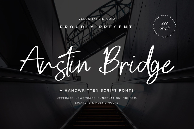 Austin Bridge - Font Script moderni - Caratteristiche Immagine 1
