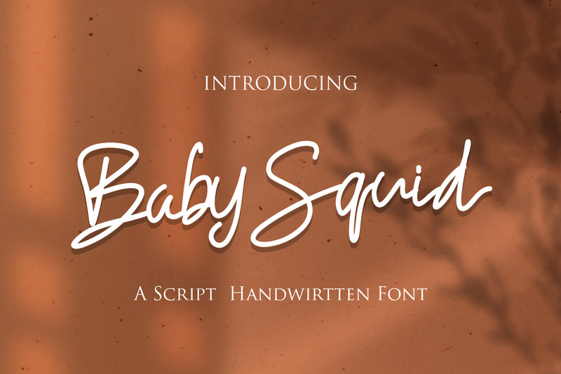 Babysquid - handskrivna skriptteckensnitt - Features Image 1