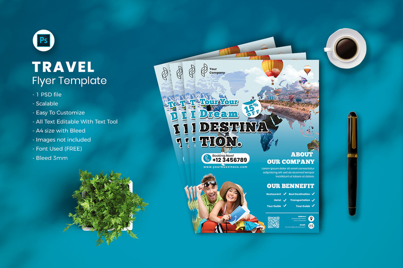 Travel flyer Template vol-13 - Features Image 1