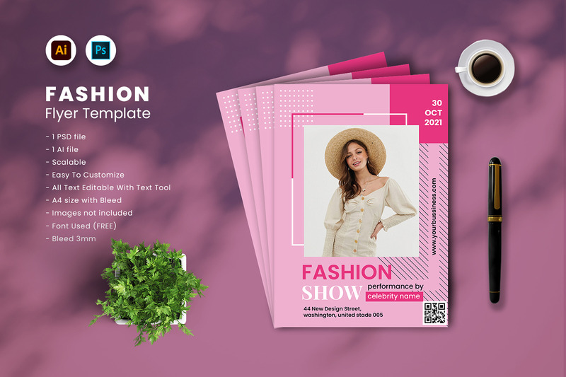 Modèle de Flyer de mode vol.44 - Caractéristiques de l’image 1