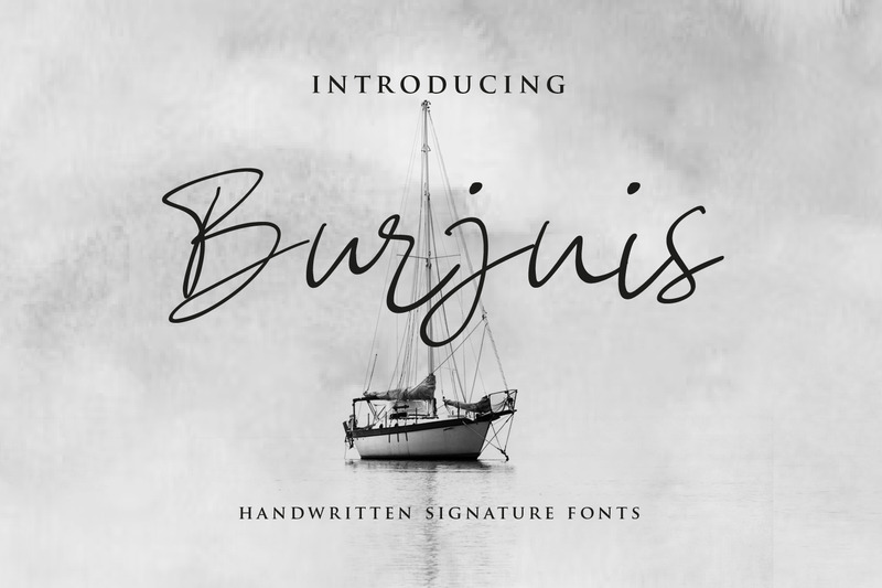 Burjuis — nowoczesne czcionki skryptowe - Obraz funkcji 1