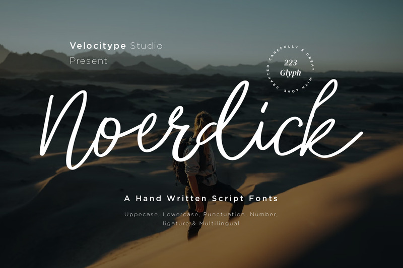 Noerdick - Font Script moderni - Caratteristiche Immagine 1
