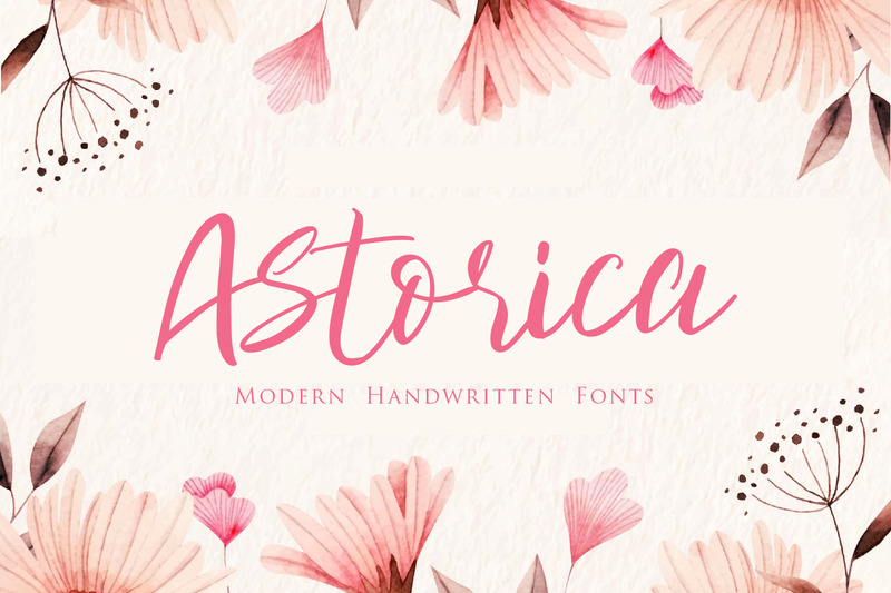 Astorica - Modern Script-teckensnitt - Features Image 1
