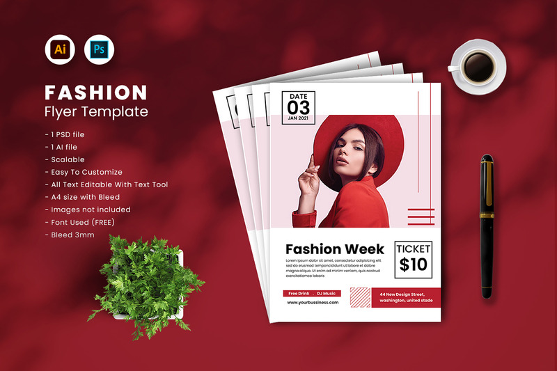 Modèle de Flyer de mode vol.53 - Caractéristiques de l’image 1