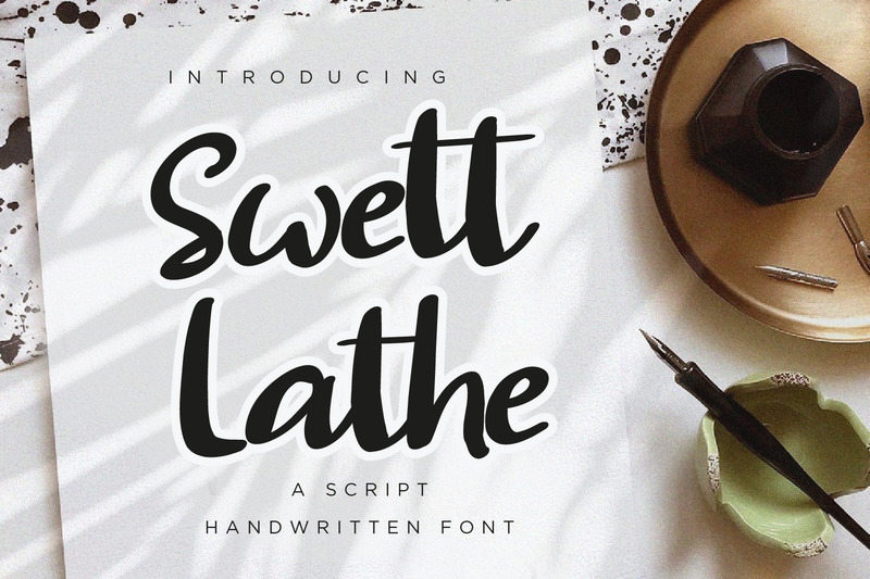 Swett Lathe — nowoczesne czcionki skryptowe - Obraz funkcji 1