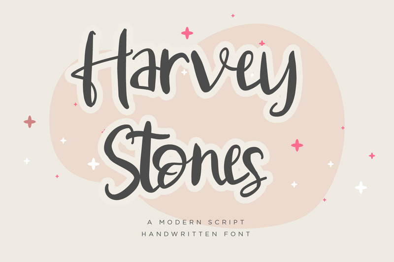 Harvey Stones - handskrivna skriptteckensnitt - Features Image 1
