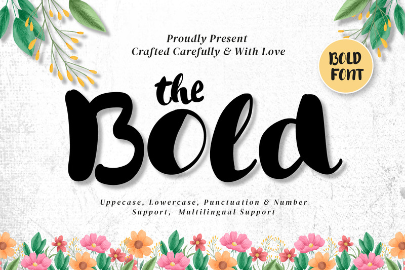 The Bold - Fuentes de escritura modernas - Características Imagen 1