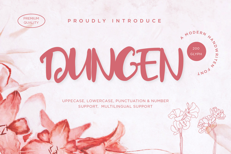 Dungen - Modern Script betűtípusok - Features Image 1