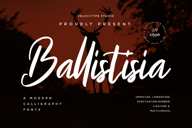 Ballistisia - Caratteri calligrafici moderni - Caratteristiche Immagine 1
