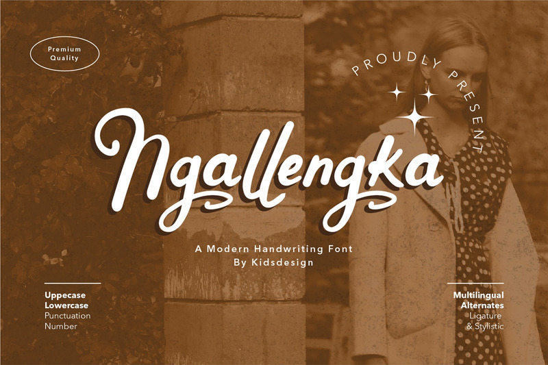 Ngallengka - Font Script & Handwritten - Features Image 1