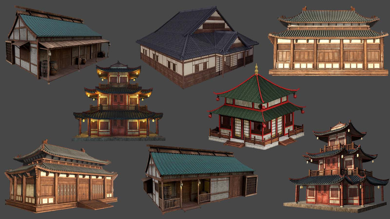 Japanische PBR-Gebäudesammlung - Eigenschaften Bild 1