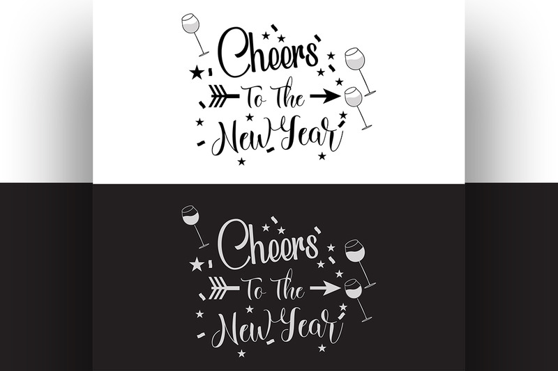 Christmas And New Year Typography T-shirt Design. - Features Image 1