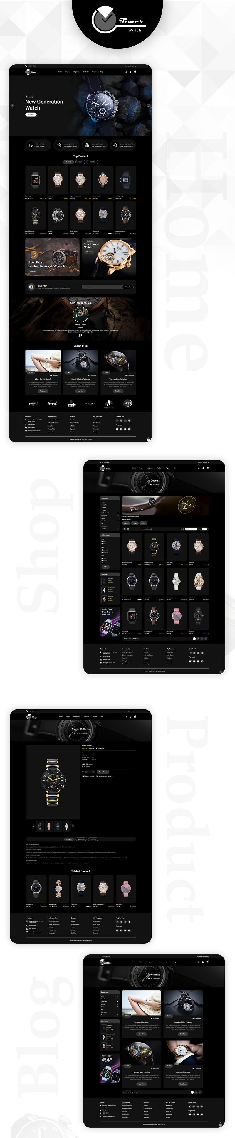 Timerwatch - Watch Store Figma UI Kit - Features Image 1