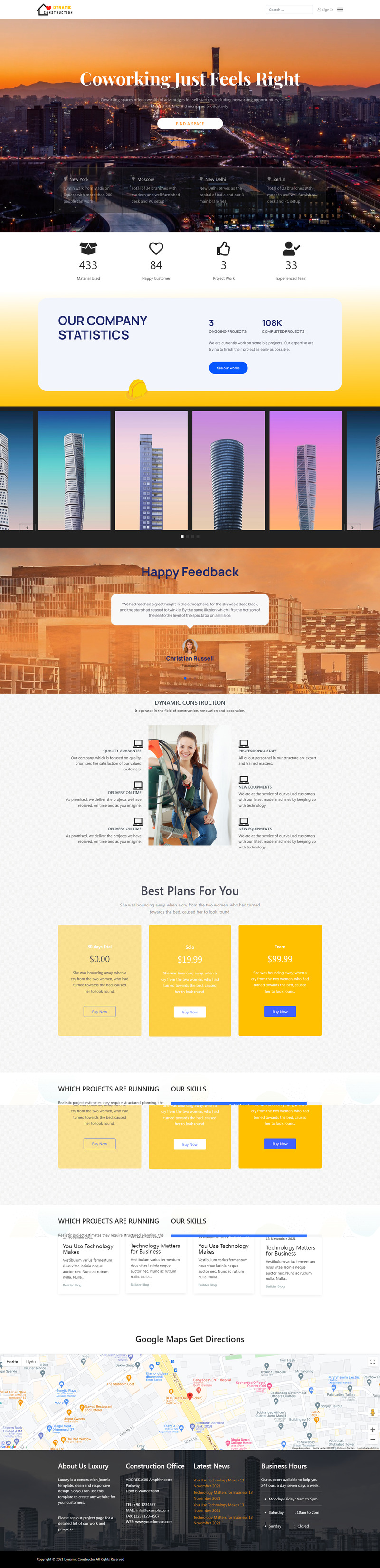 Dynamic Construction Joomla4 Template - Features Image 3