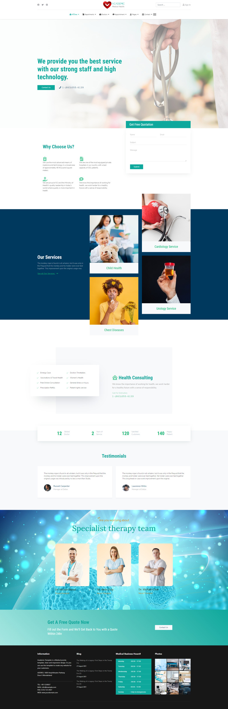Academic Medical and Health Joomla4 Template - Features Image 5