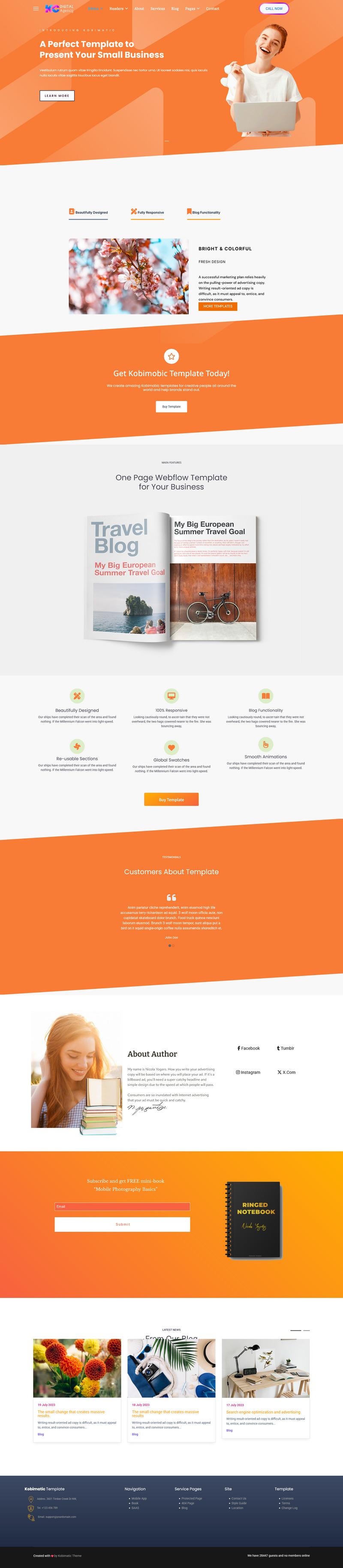 JL Kobimobic 小型企业和博客 Joomla4-5 模板 - Features Image 2
