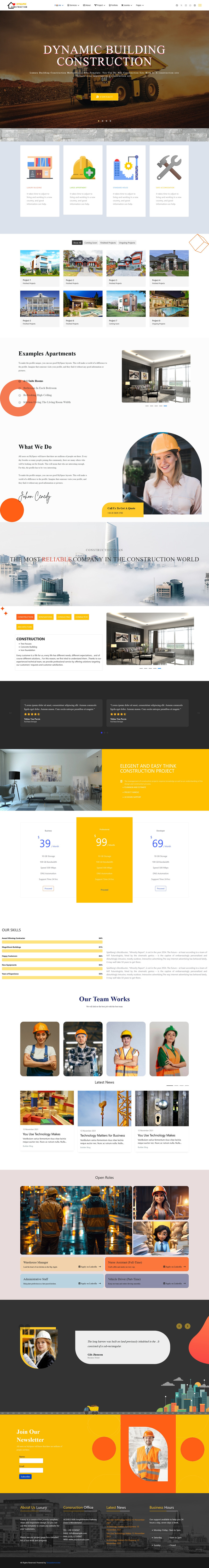 JL Dynamic Construction and Building  Joomla6 Template - Features Image 1