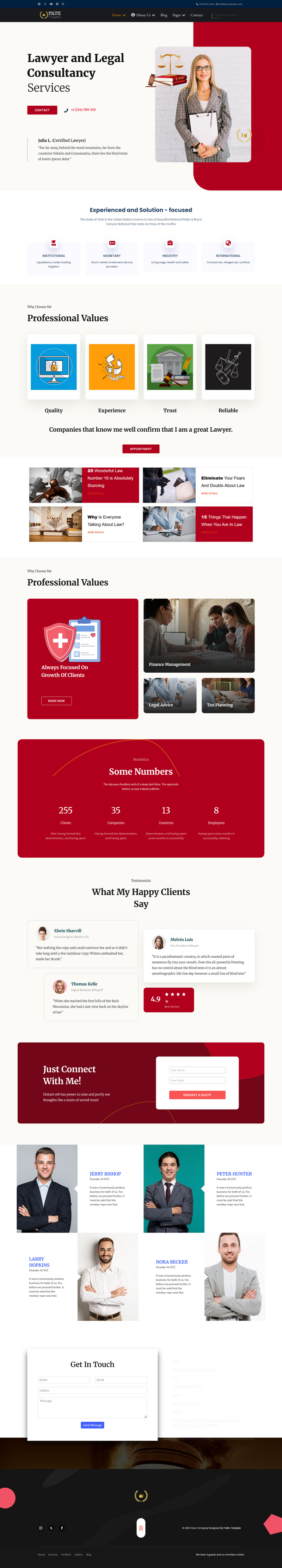 JL 政治律师 Joomla5 模板 - Features Image 2