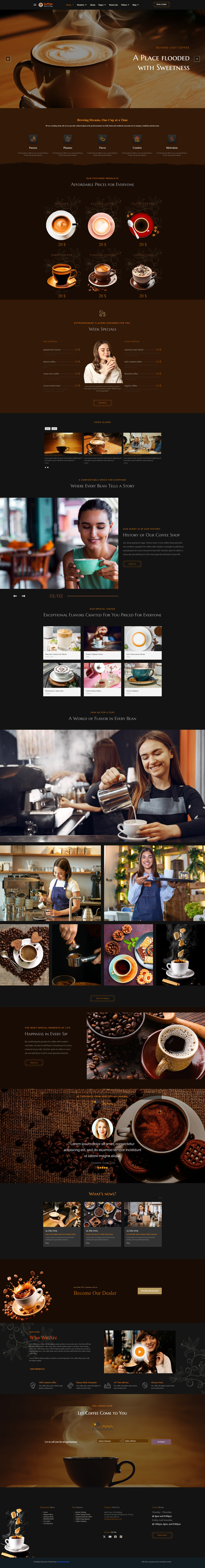 Šablona Joomla5 pro kavárnu a restauraci s kávou JL Kahvecolic - Features Image 2