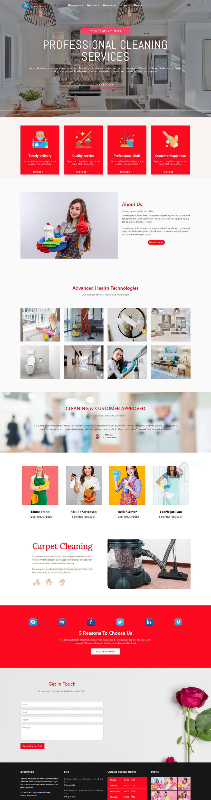 Temizlic 清洁服务 Joomla4 模板 - Features Image 1