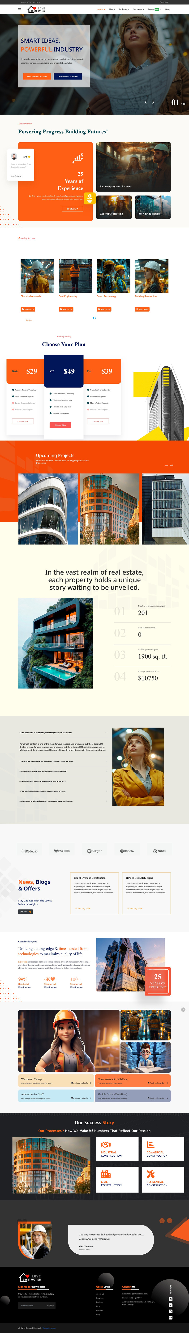 JL Tectonic Industry e per aziende di architettura e costruzione Joomla Template - Caratteristiche Immagine 1