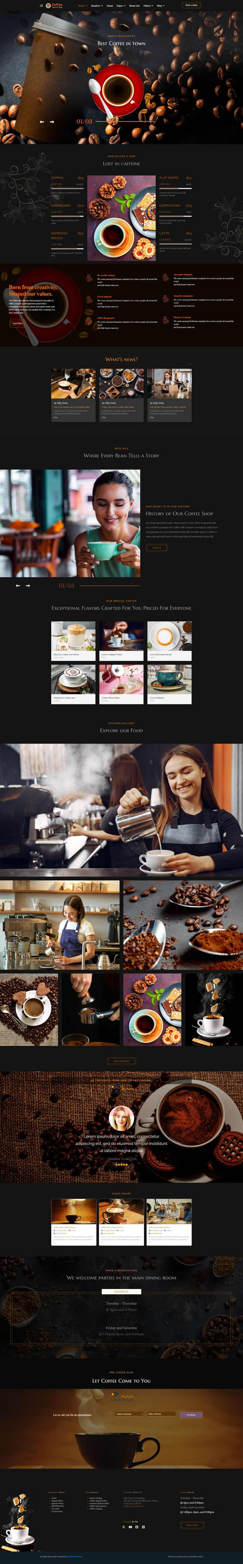 Šablona Joomla5 pro kavárnu a restauraci s kávou JL Kahvecolic - Features Image 3