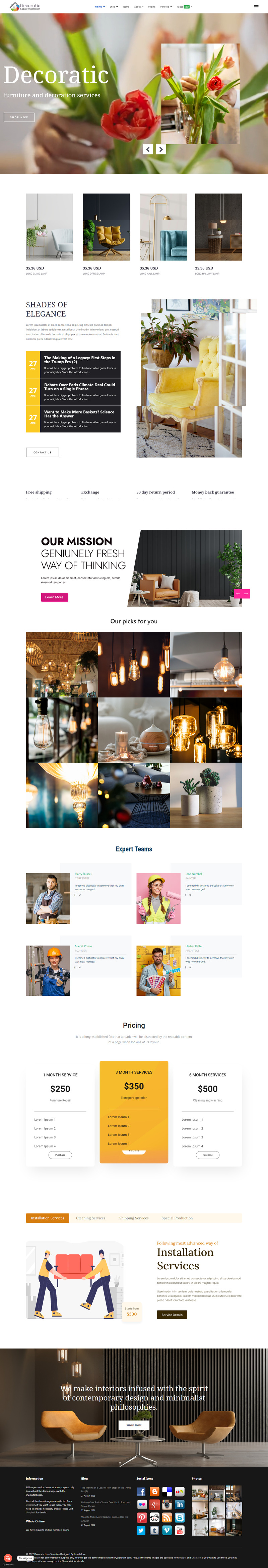 Decoratic Furniture and Interior Design Joomla4 Template - Features Image 2