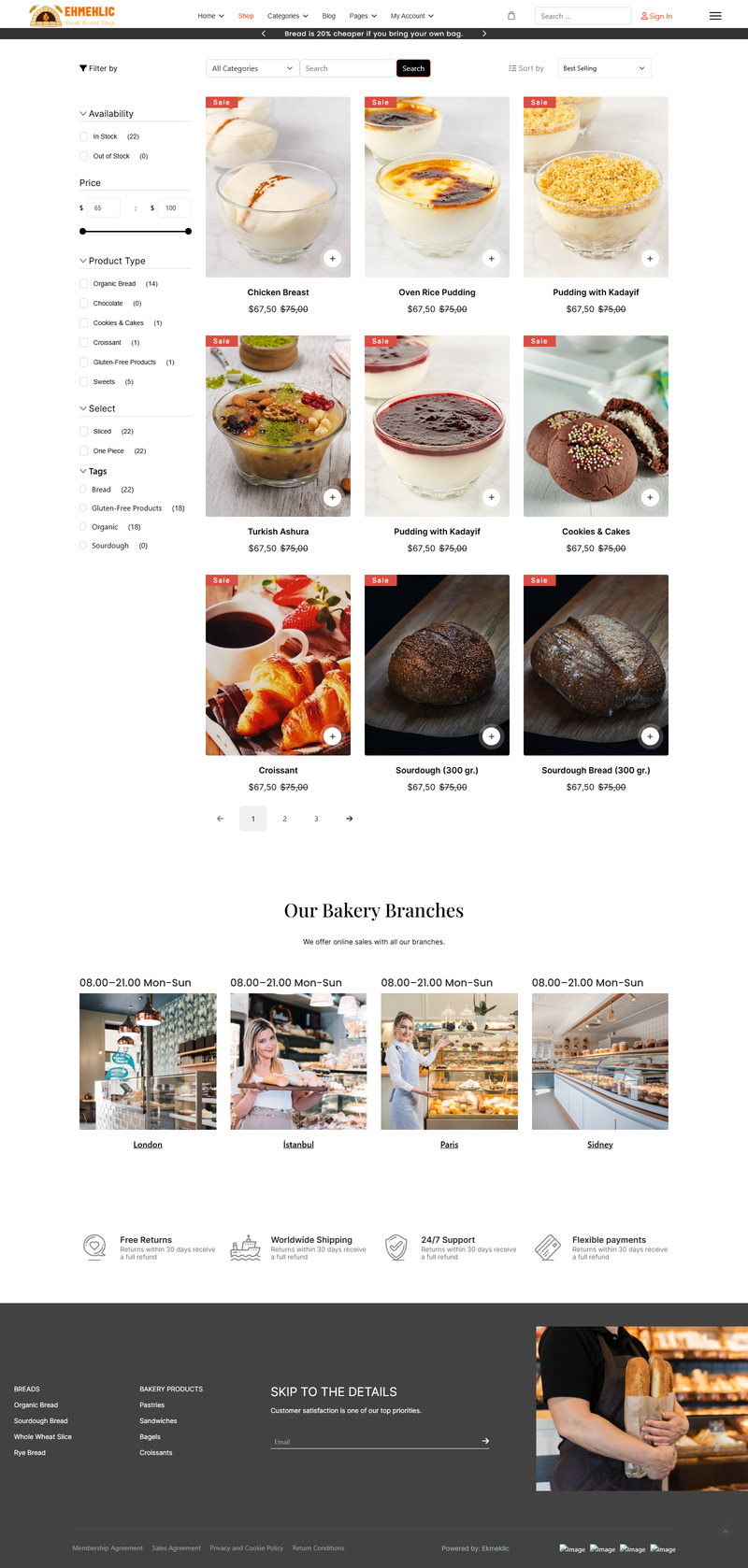 JL Ecmeclic Brood- en Bakkerijwinkel Joomla6 Thema - Features Image 2