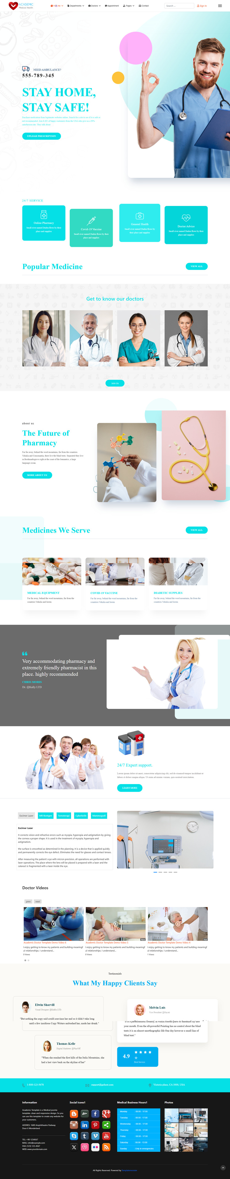 Plantilla Joomla6 para médicos y profesionales de la salud de JL Academic Doctor - Características Imagen 2