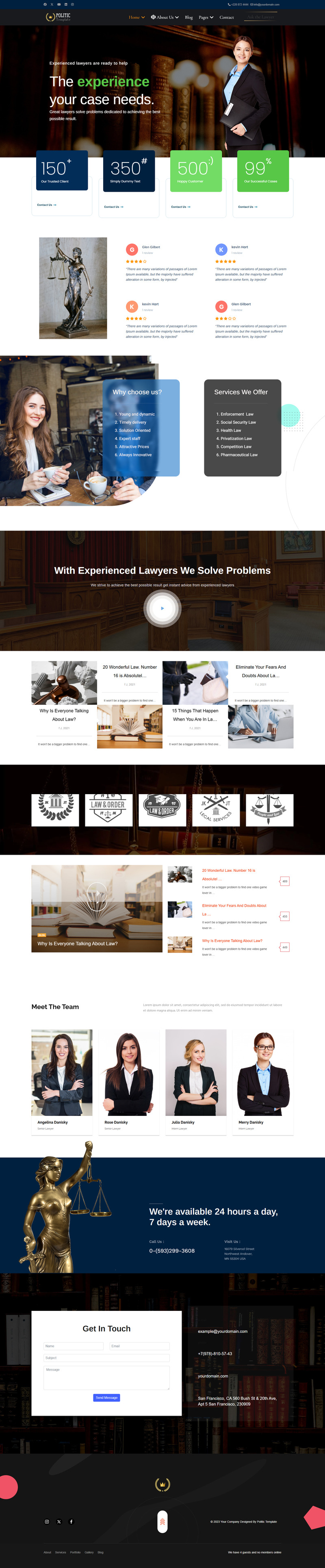 JL 政治律师 Joomla5 模板 - Features Image 1