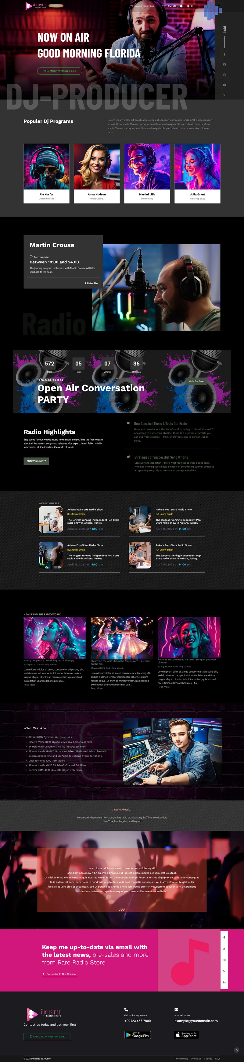 Шаблон Joomla5 для завантаження музичного радіо та Mp3 JL Akustic Online - Features Image 2