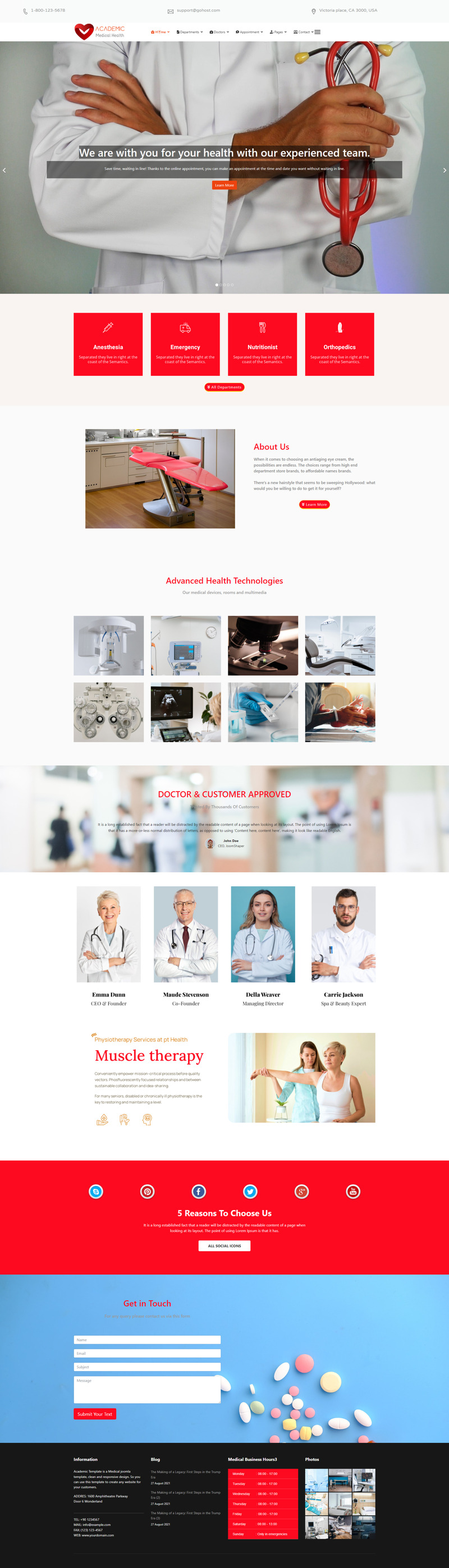 Academic Medical and Health Joomla4 Template - Features Image 3