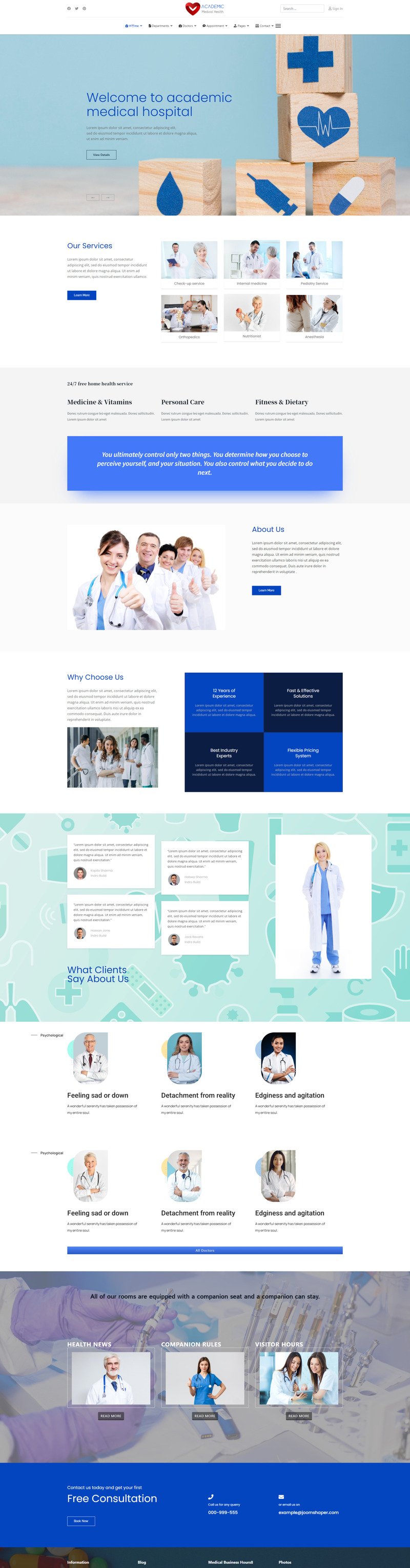 Academic Medical and Health Joomla4 Template - Features Image 7