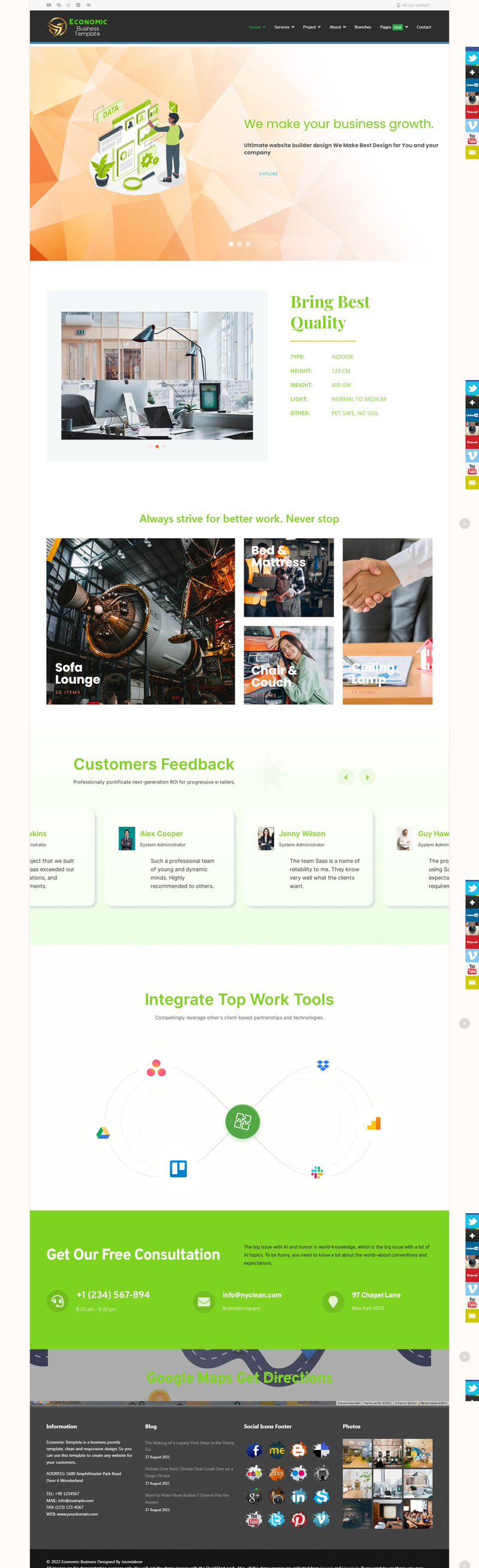 Economic Business Joomla 4 Template - Features Image 2
