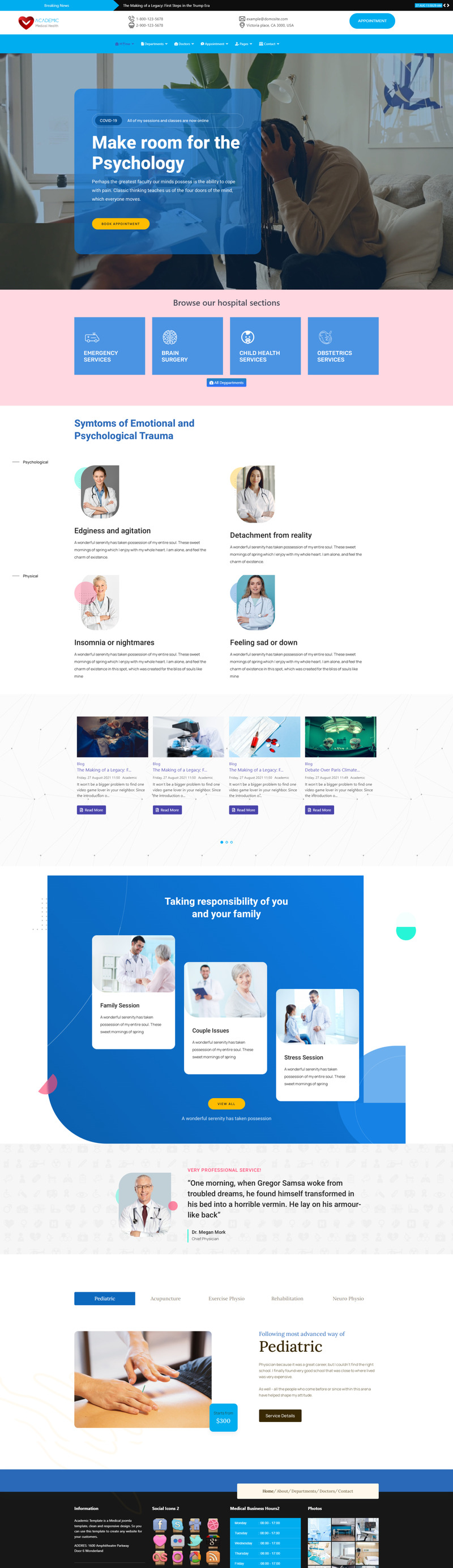 Academic Medical and Health Joomla4 Template - Features Image 2