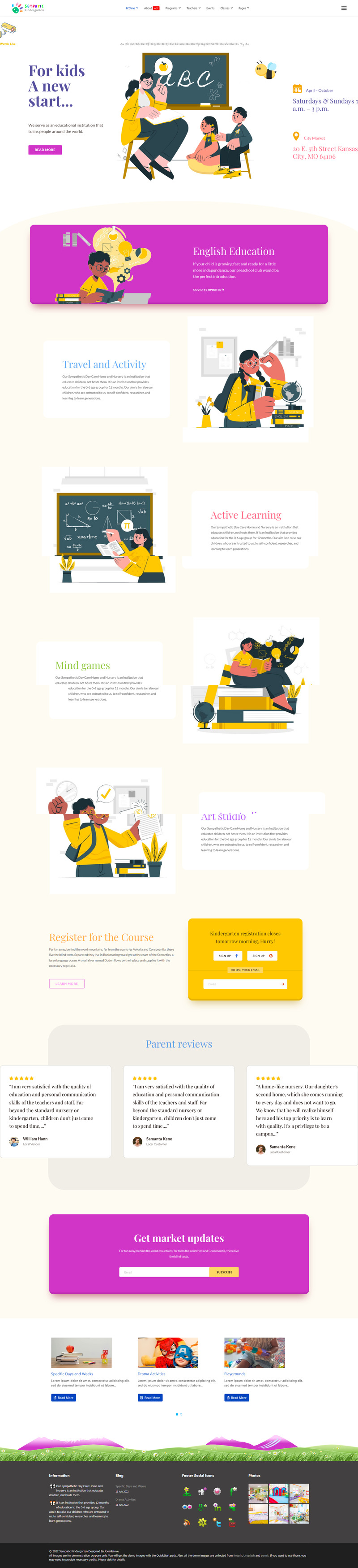 Sempatic Kindergarten and Kids School Joomla 4 Template - Features Image 8