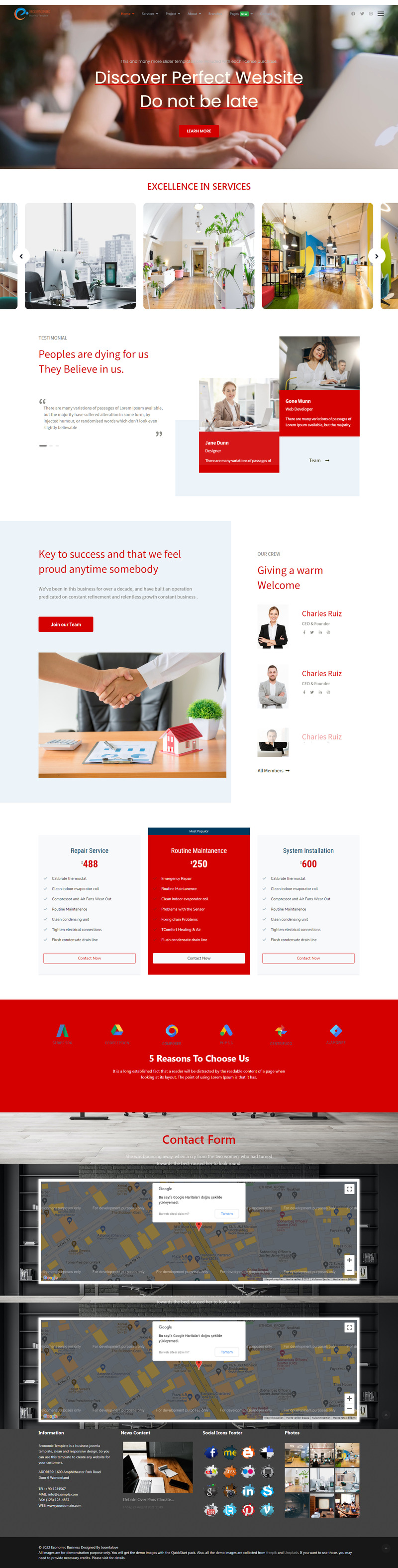 Economic Business Joomla 4 Template - Features Image 2